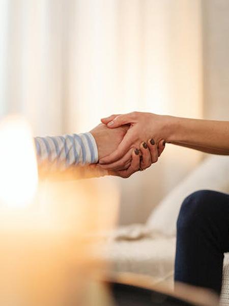 hand holding